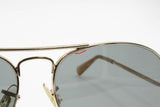 Authentic 1960s aviator sunglasses OPTISOL, crystal lenses and Golden metal frame, Deadstock