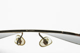 Authentic 1960s aviator sunglasses OPTISOL, crystal lenses and Golden metal frame, Deadstock
