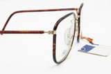 Vintage 1980s Safilo Team mod. 7711 720 square eyeglasses with red dappled covering, Made in Italy glasses, New Old Stock