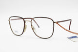 Vintage 1980s Safilo Team mod. 7711 720 square eyeglasses with red dappled covering, Made in Italy glasses, New Old Stock