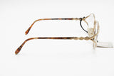 Safilo Elasta Emozioni 4223 womens oval cat eye golden satin & polished, New Old Stock 1980s