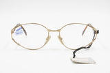 Safilo Elasta Emozioni 4223 womens oval cat eye golden satin & polished, New Old Stock 1980s