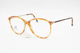 1980s SAFILO Linea 5611 blode orange dappled acetate and metal , Deadstock eyeglasses frame slightely oversize, NOS