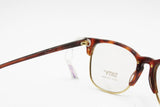Vtg Clubmaster style SIXTY mod. 20 325 brown dappled acetate with golden metal // Geek nerd style , New Old Stock