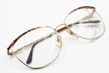 Nouvelle Vague mod. Victoria cat eye eyeglasses frame with medium large eye wire, rose golden colour with hot tones on brows, New Old Stock