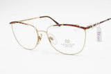 Nouvelle Vague mod. Victoria cat eye eyeglasses frame with medium large eye wire, rose golden colour with hot tones on brows, New Old Stock