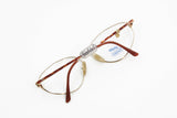 Safilo Elasta womens eyeglasses frame mod. 4565 GP 8 Golden & Brow dappled reflective , NOS 1980s