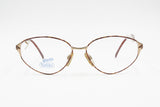 Safilo Elasta womens eyeglasses frame mod. 4565 GP 8 Golden & Brow dappled reflective , NOS 1980s