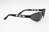 Vintage total black biker sunglasses wrapping oval lenses, FLOYD FL6140, New Old Stock