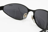 Vintage total black biker sunglasses wrapping oval lenses, FLOYD FL6140, New Old Stock