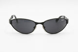 Vintage total black biker sunglasses wrapping oval lenses, FLOYD FL6140, New Old Stock