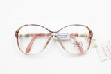 Luxottica womens eyeglasses frame clar acetate with rose grain, New Old Stock 1980s