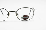 Harley Davidson Motor Cycles black pantos eyeglasses frame mod. HD 54, round ovalized eye wire black color with silver insert, NOS