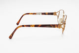 Yves Saint Laurent YSL mod. 4058 Y262 oval womens eyewear simil bronze and dappled, Total rimmed frame Gorgeous inserts, New Old Stock 1980s