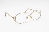 Mila Schön eyeglasses frame mod. 3012 Silver & Golden womens glasses, geometrical front deisnged in Italy, NOS