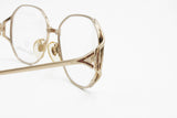 Mila Schön eyeglasses frame mod. 3012 Silver & Golden womens glasses, geometrical front deisnged in Italy, NOS