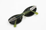 Elisabetta Von Furstenberg MF 97 oval womens sunglasses Blue & Green, Acetate and metal materials New Old Stock 90s