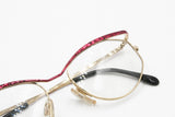 Cazal point 2 mod. 1108 col. 408 military red superior bar & Golden, modern design eyewear frame, New Old Stock 80s
