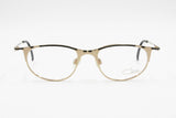 Cazal mod. 108 col. 302 rare eyewear frame modern design, Golden satin & Black metal, New Old Stock