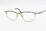 Cazal mod. 108 col. 302 rare eyewear frame modern design, Golden satin & Black metal, New Old Stock