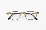 Cazal mod. 108 col. 302 rare eyewear frame modern design, Golden satin & Black metal, New Old Stock