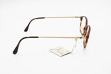 Florence Vogue rectangular prescriptive frame eyeglasses, Brown dappled acetate opaque, New Old Stock 90s