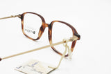 Florence Vogue rectangular prescriptive frame eyeglasses, Brown dappled acetate opaque, New Old Stock 90s