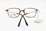 Florence Vogue rectangular prescriptive frame eyeglasses, Brown dappled acetate opaque, New Old Stock 90s