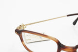 Florence Vogue rectangular prescriptive frame eyeglasses, Brown dappled acetate opaque, New Old Stock 90s