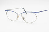Cazal point 2 mod. 1108 col. 491 military electric blue superior bar & Silver, modern design eyewear frame, New Old Stock 80s