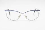 Cazal point 2 mod. 1108 col. 491 military electric blue superior bar & Silver, modern design eyewear frame, New Old Stock 80s