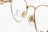 Oliver by Valentino vintage eyeglasses round pantos, dappled brown eye wire, Deadstock