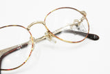 Oliver by Valentino vintage eyeglasses round pantos, dappled brown eye wire, Deadstock