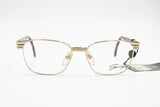 Genny 536 5043 square eyeglasses eyewear frame for womens ladies, Golden frame with brown tortoise temple tips, New Old Stock 80s