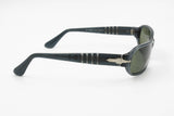 Persol 2598-S vintage sunglasses, little rectangular squared with semitransparent acetate, New Old Stock
