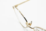 Terry Brogan woman eyeglass frame Golden & White eyebrows arms, New Old Stock 90s