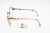 Luxottica womens eyeglasses frame clar acetate with rose grain, New Old Stock 1980s
