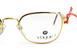 Golden eyewear 80s VOGUE made in italy mod. 3032 // vintage 1980s eyeglasses rectangular blunt avant garde