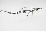 Modern design flat top rimless frame ocean blue & silver // Uncommon and hype eyewear full lightweight metal // vintage circa 1980s