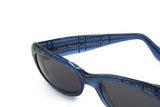 Rare sunglasses Vivienne Westwood mod. LOCKHAM MUSEUM VW107 // Ladies woman sunglasses blue acetate embellished with strass // New Old Stock