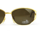 Sunglasses FENDI mod. SL 7023 oversize sunnies , shiny golden and tortoise big Fendi logo , NOS 1980s deadstock