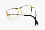 Cazal mod. 345 col. 742 vintage square eyewear frame, yellow semitransparent acetate, Deadstock 80s
