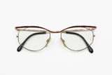 Cazal point 2 mod. 1108 col. 408 military red superior bar & Golden, modern design eyewear frame, New Old Stock 80s