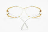 Cazal Vintage Eyeglasses Mod. 312 Col. 192 , Hype unique white and clear, triangular inserts, New Old Stock 80s