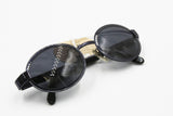 Von Furstenberg mod. MF 95 oval sunglasses deep blue violet, Grunge Alterantive lifestyle, New Old Stock