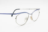 Cazal point 2 mod. 1108 col. 491 military electric blue superior bar & Silver, modern design eyewear frame, New Old Stock 80s