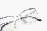 Cazal point 2 mod. 1108 col. 491 military electric blue superior bar & Silver, modern design eyewear frame, New Old Stock 80s