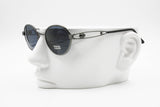 Nazareno Gabrielli vintage sunglasses oval blue lenses, Gunmetal frame, New Old Stock