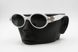 Florence Vogue VO 2132-S round white sunglasses 90s, metal designer end pieces, New Old Stock