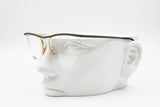 Missoni M 316 bohemian golden & black glasses eyewear, half rimmed frame wired, New Old Stock 80s